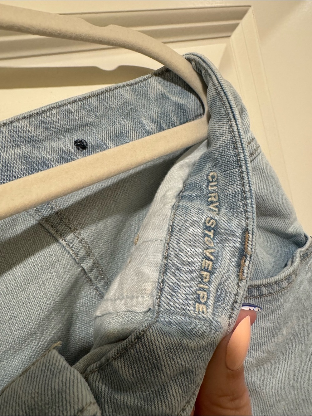 American Eagle Outfitters Light Blue Wide-Leg Jeans - Picture 4 of 5